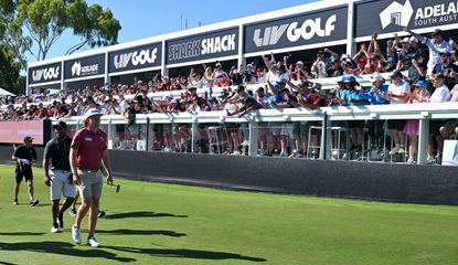 Cameron Smith walks up the fairway at LIV Golf Adelaide 