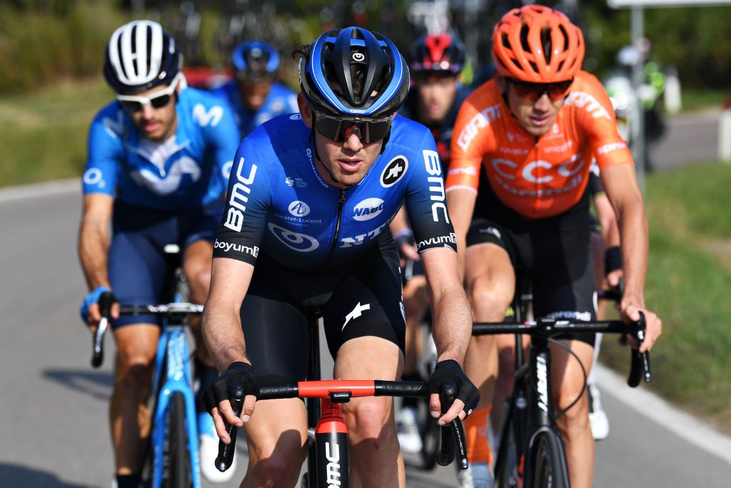 MADONNA DI CAMPIGLIO ITALY OCTOBER 21 Ben Oconnor of Australia and NTT Pro Cycling Team Breakaway Breakaway during the 103rd Giro dItalia 2020 Stage 17 a 203km stage from Bassano del Grappa to Madonna di Campiglio 1514m girodiitalia Giro on October 21 2020 in Madonna di Campiglio Italy Photo by Tim de WaeleGetty Images