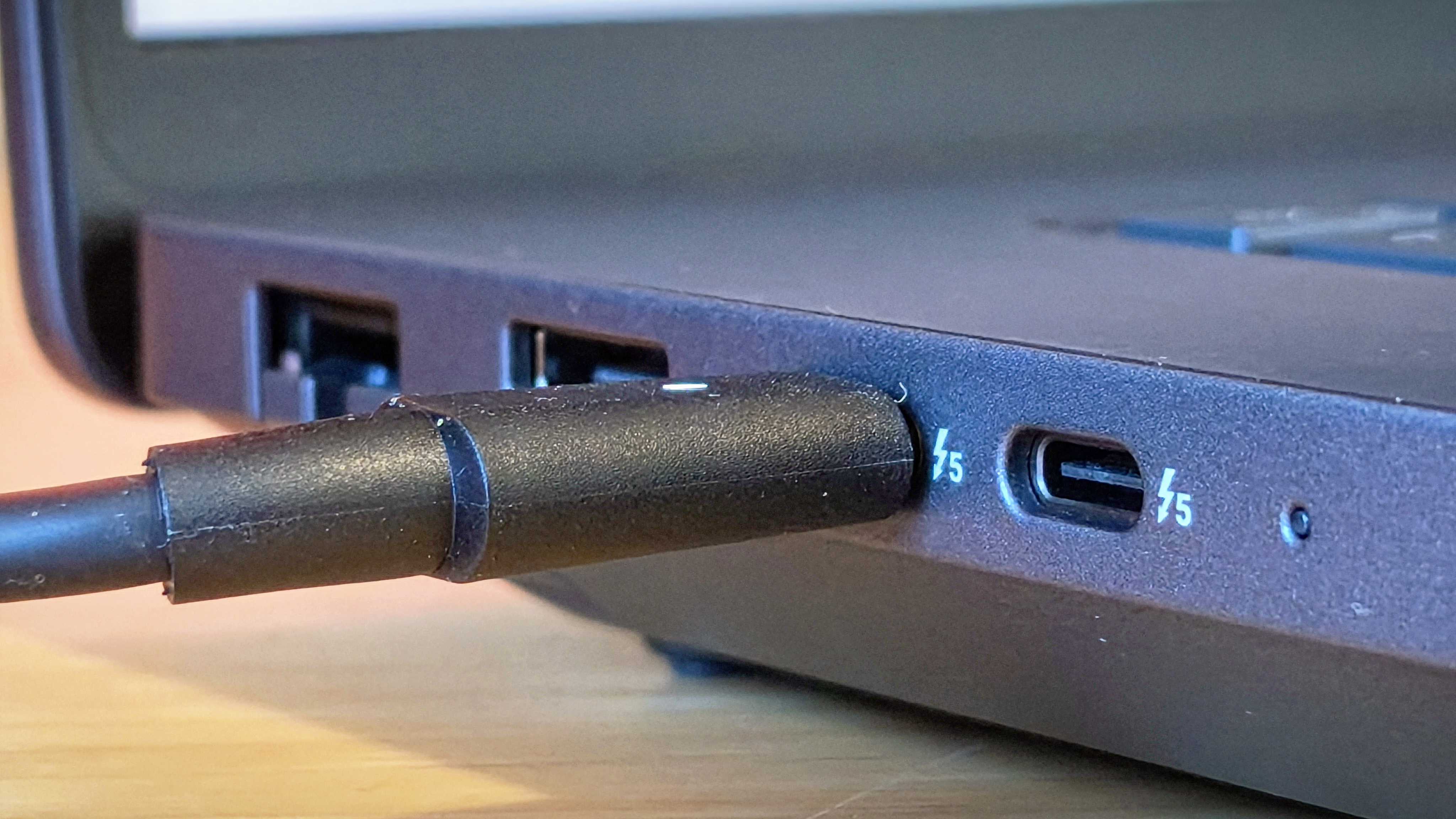 A Dell Pro Max 18 Plus laptop on a wooden desk