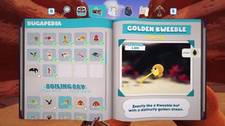 Bugsnax Bugapedia: Golden Kweeble