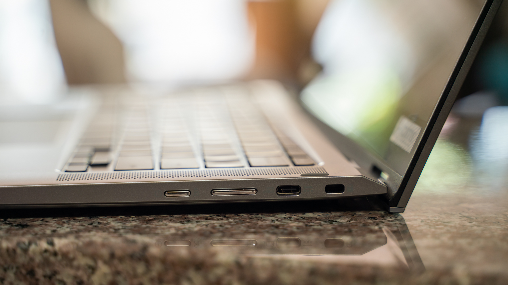 Acer Chromebook Spin 514 (2022) on a kitchen counter