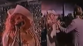 Stevie Nicks at Mick Fleetwood's wedding in 1988