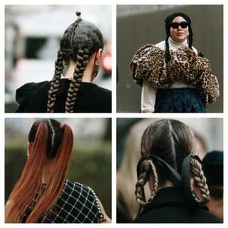 pigtails at paris fashion week