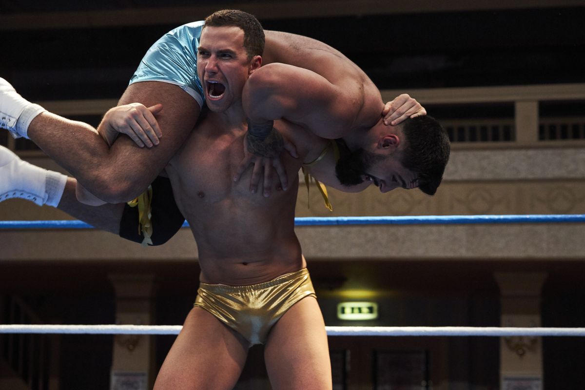 Deep Heat on ITV2 and ITV Hub sees Richard Fleeshman as cocky wrestler Nick Nitro in his skimpy gold trunks.