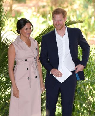 Meghan, Duchess of Sussex and Prince Harry, Duke of Sussex attend a reception to celebrate the UK and South Africa’s important business and investment relationship at the High Commissioner’s Residence during their royal tour of South Africa on October 02, 2019