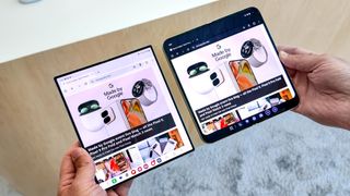 Google Pixel 9 Pro Fold vs Galaxy Z Fold 6 main display