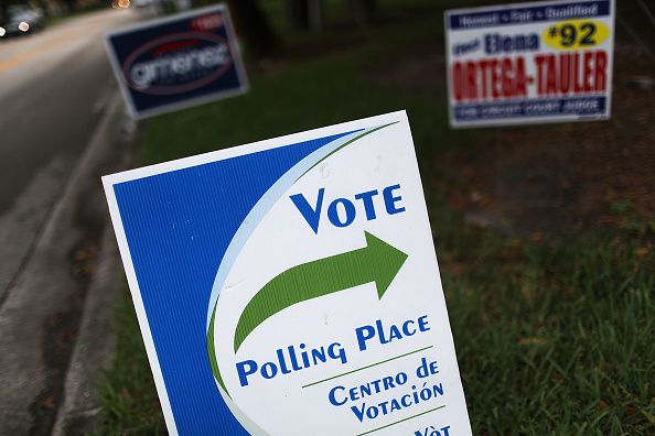 A Florida primary polling place.