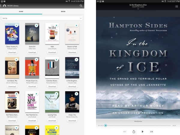 Best audiobook apps: Nook Audiobooks app