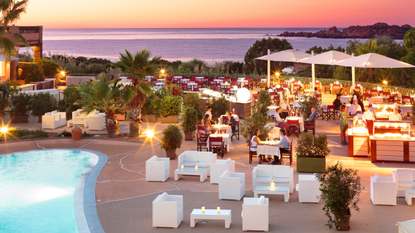 Hotel Marinedda pool and terrace.