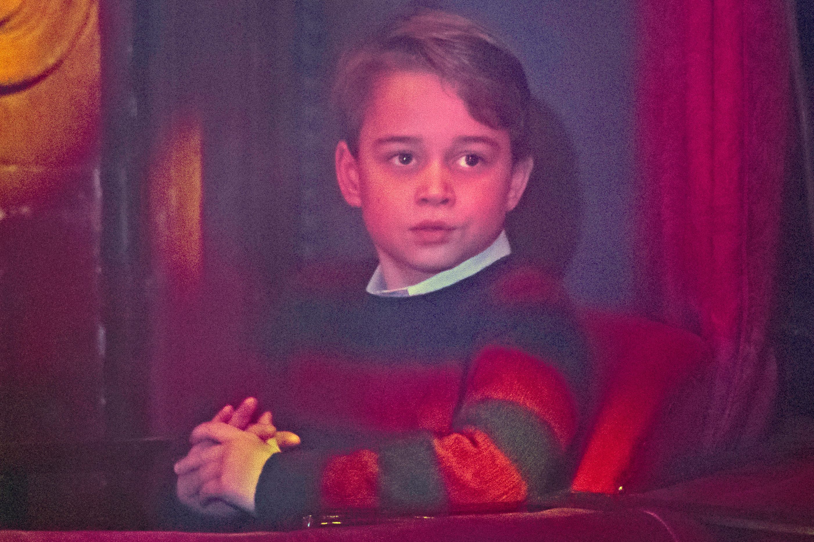 Prince George wears a Ralph Lauren sweater