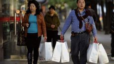Shoppers in Beijing