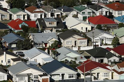 Houses in New Zealand.