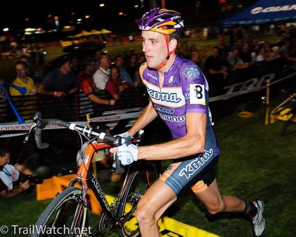 Ryan Trebon (Kona) was the early aggressor in the race.