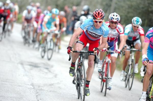 Cadel Evans (BMC Racing) on the attack.