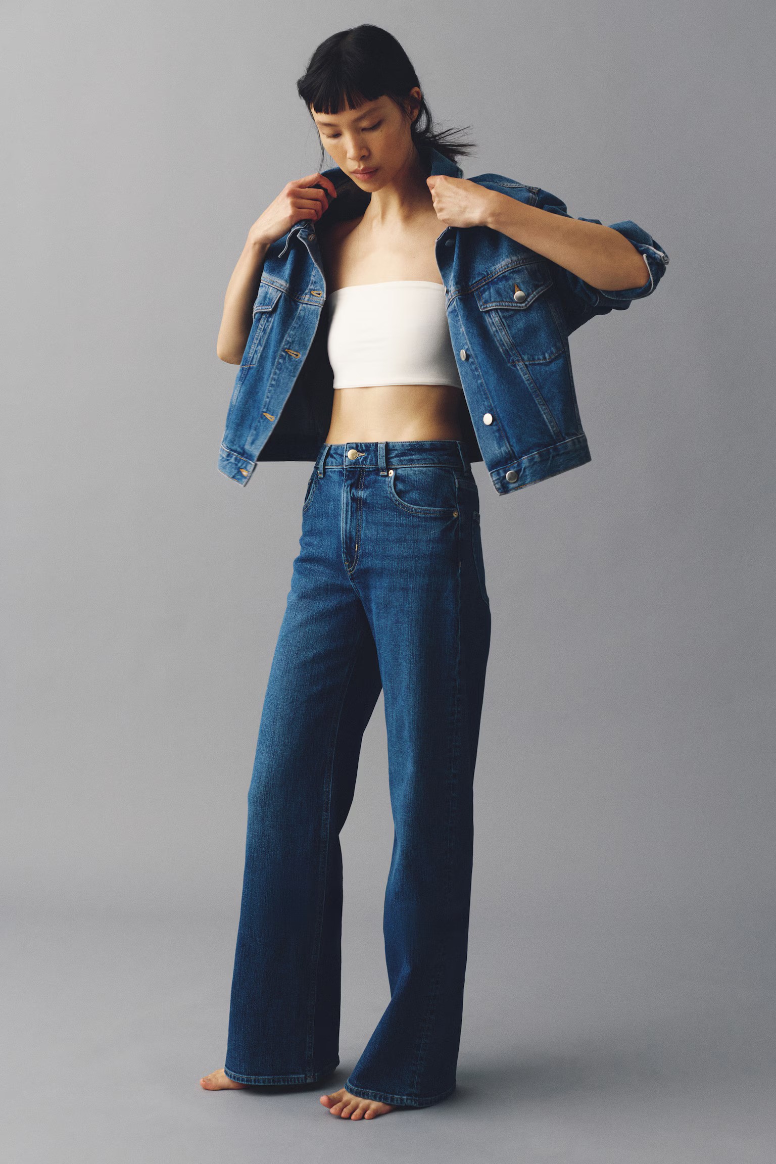 H&amp;amp;M, Wide High Jeans