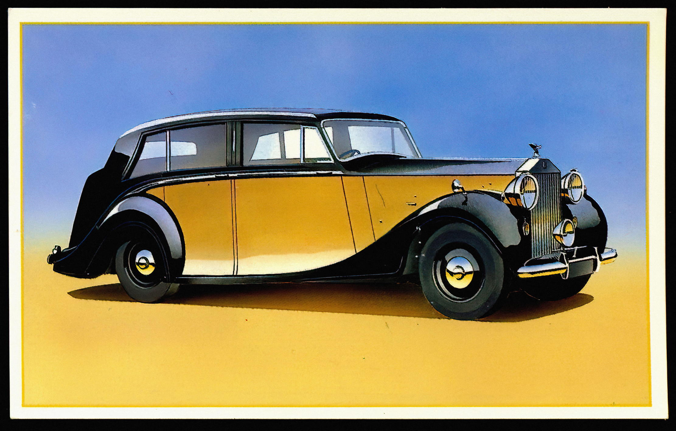 Rolls Royce Silver Wraith - Car Vintage Tradecard