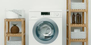 washing machine in a modern house