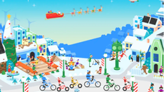 Google's Santa tracker home page