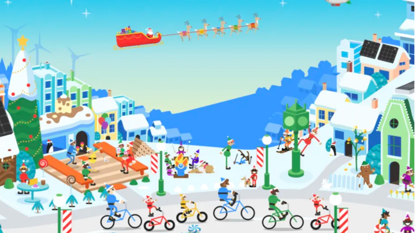 Google&#039;s Santa tracker home page