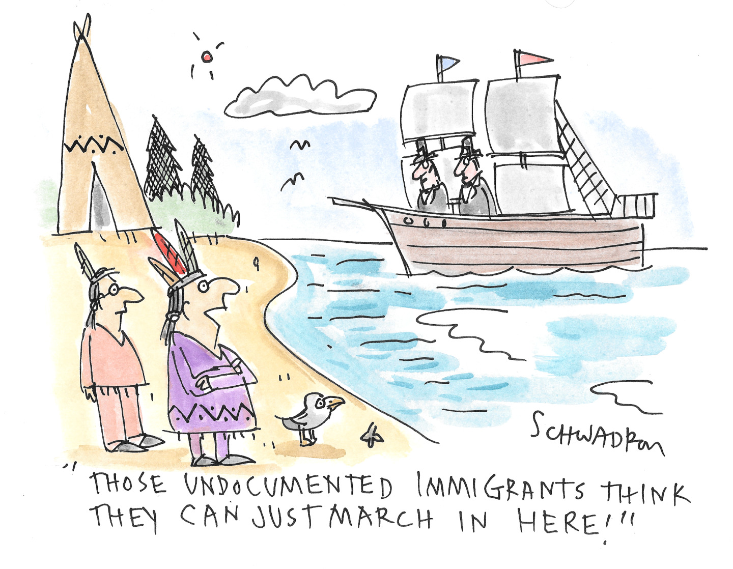 Political cartoon