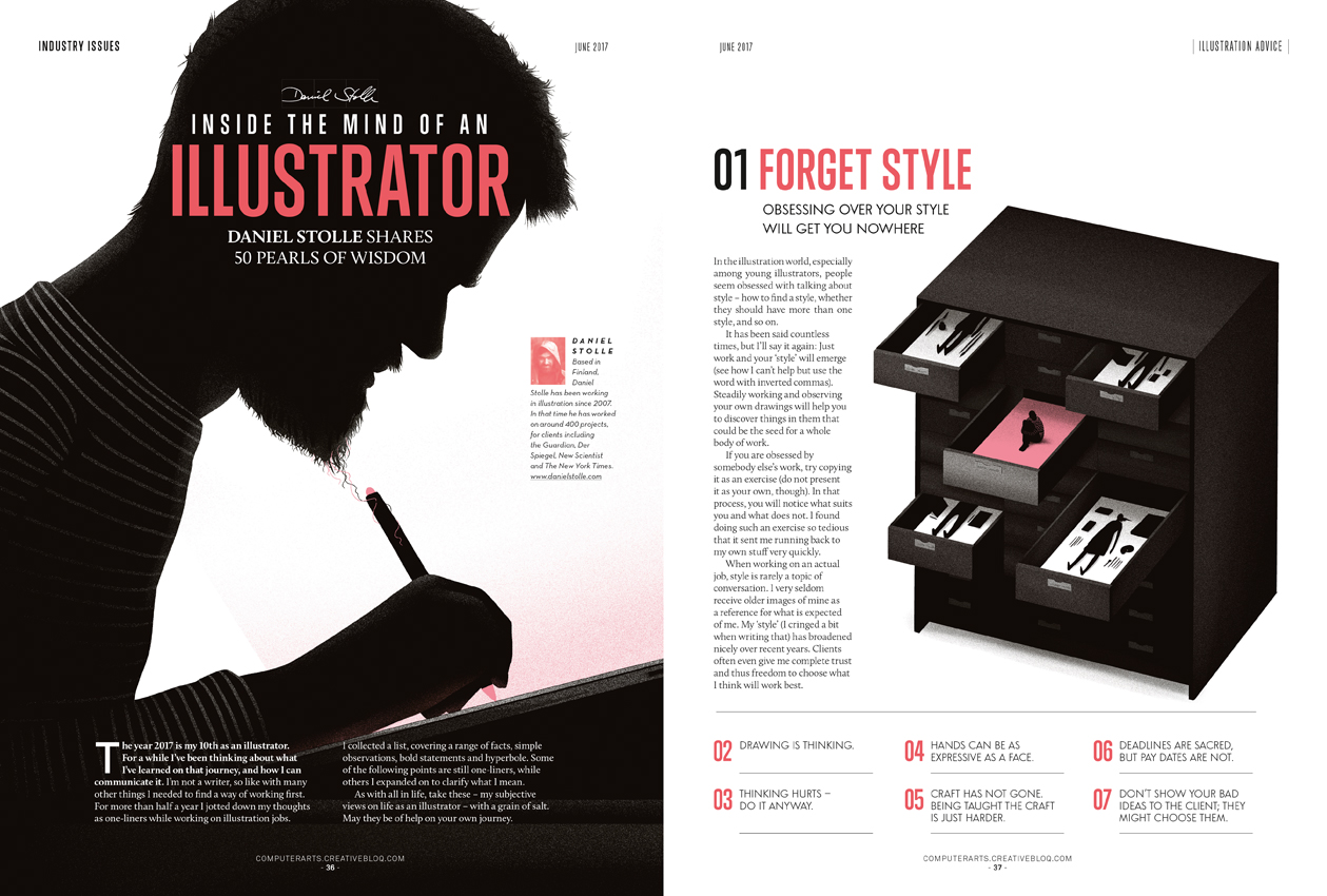 Inside the mind of an illustrator: Daniel Stolle shares 50 gems of advice