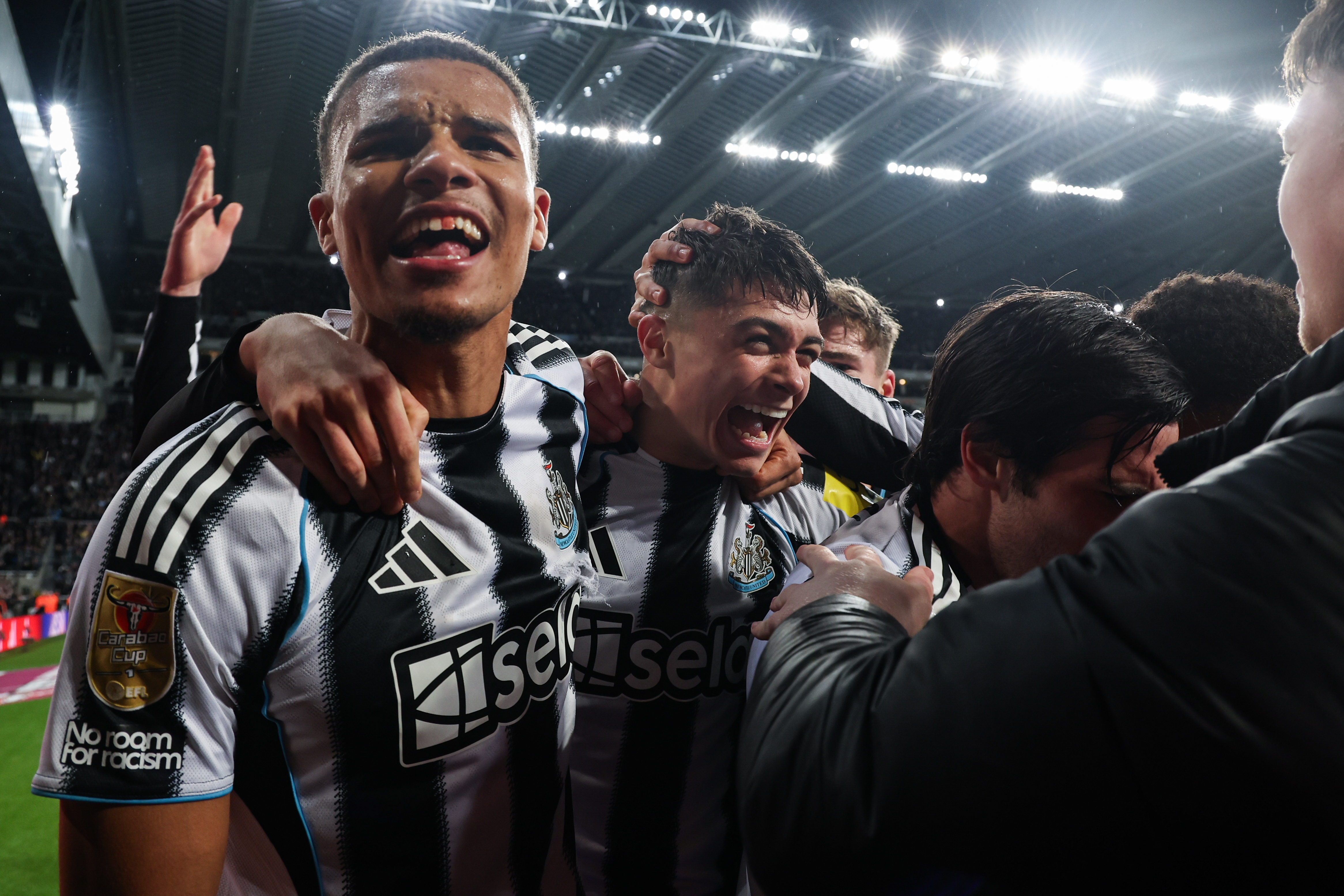 NEWCASTLE UPON TYNE, ENGLAND - DECEMBER 17:The Carabao Cup Quarter Final match between Newcastle United and Fulham at St James' Park on December 17, 2025 in Newcastle upon Tyne, England. (Photo by Michelle Mercer/Newcastle United via Getty Images)