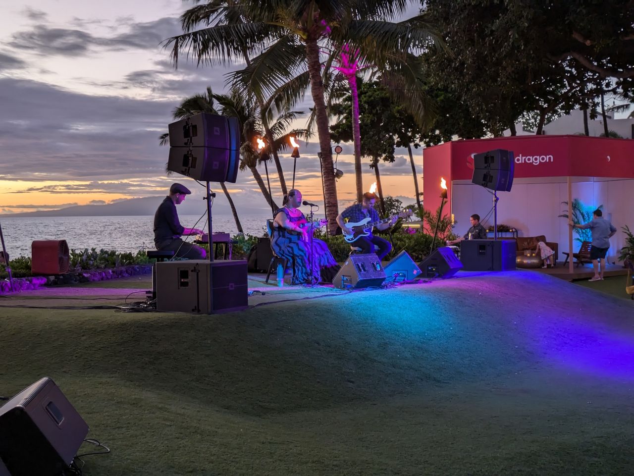 Hawaiian Luau at dusk shot by Pixel 8a