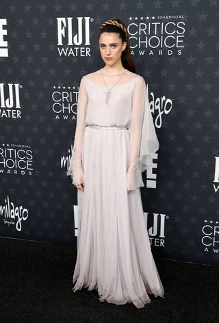 Margaret Qualley at the Critics Choice Awards.