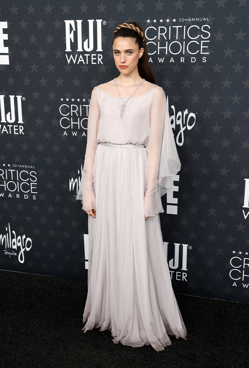 Margaret Qualley at the Critics Choice Awards.