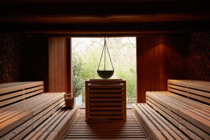 Lime Wood Hotel sauna