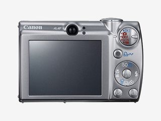 Back view of the Canon SD800 IS.