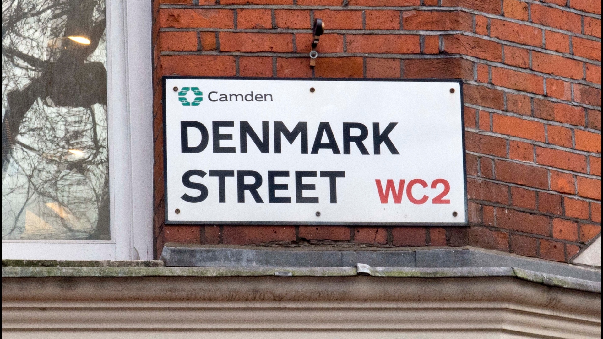 Denmark Street road sign 