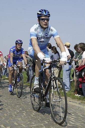 Sebastian Lang (Gerolsteiner) on the Eine cobbles