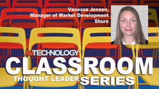 Vanessa Jensen, Manager of Market Development at Shure