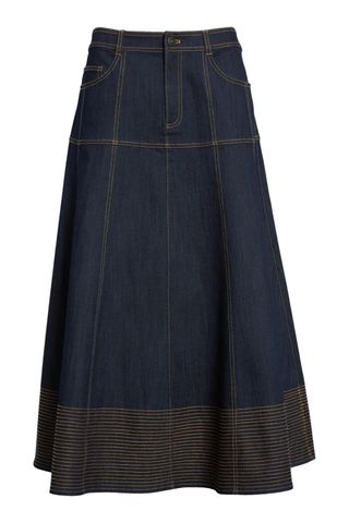 Cinq à Sept Hester A-Line Denim Skirt