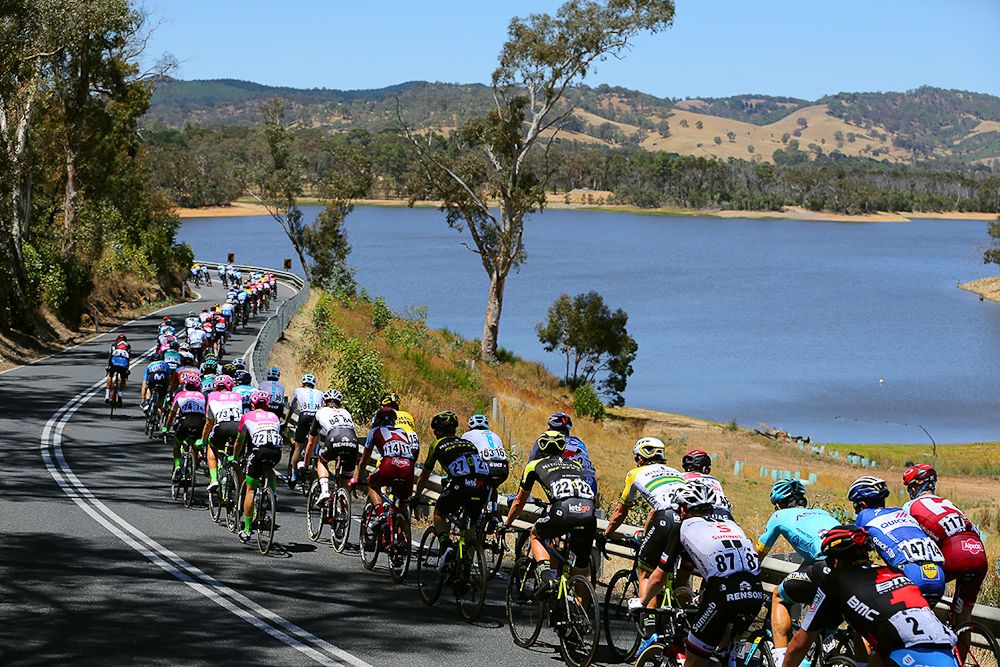 Scenery along the route of stage 2 at the Tour Down Under