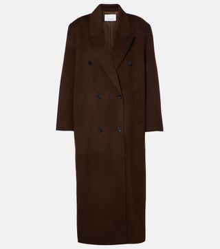 Gaia Double-Breasted Wool-Blend Coat