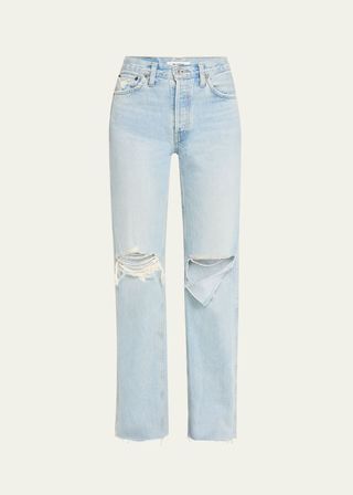 90s High-Rise Loose Straight Jeans