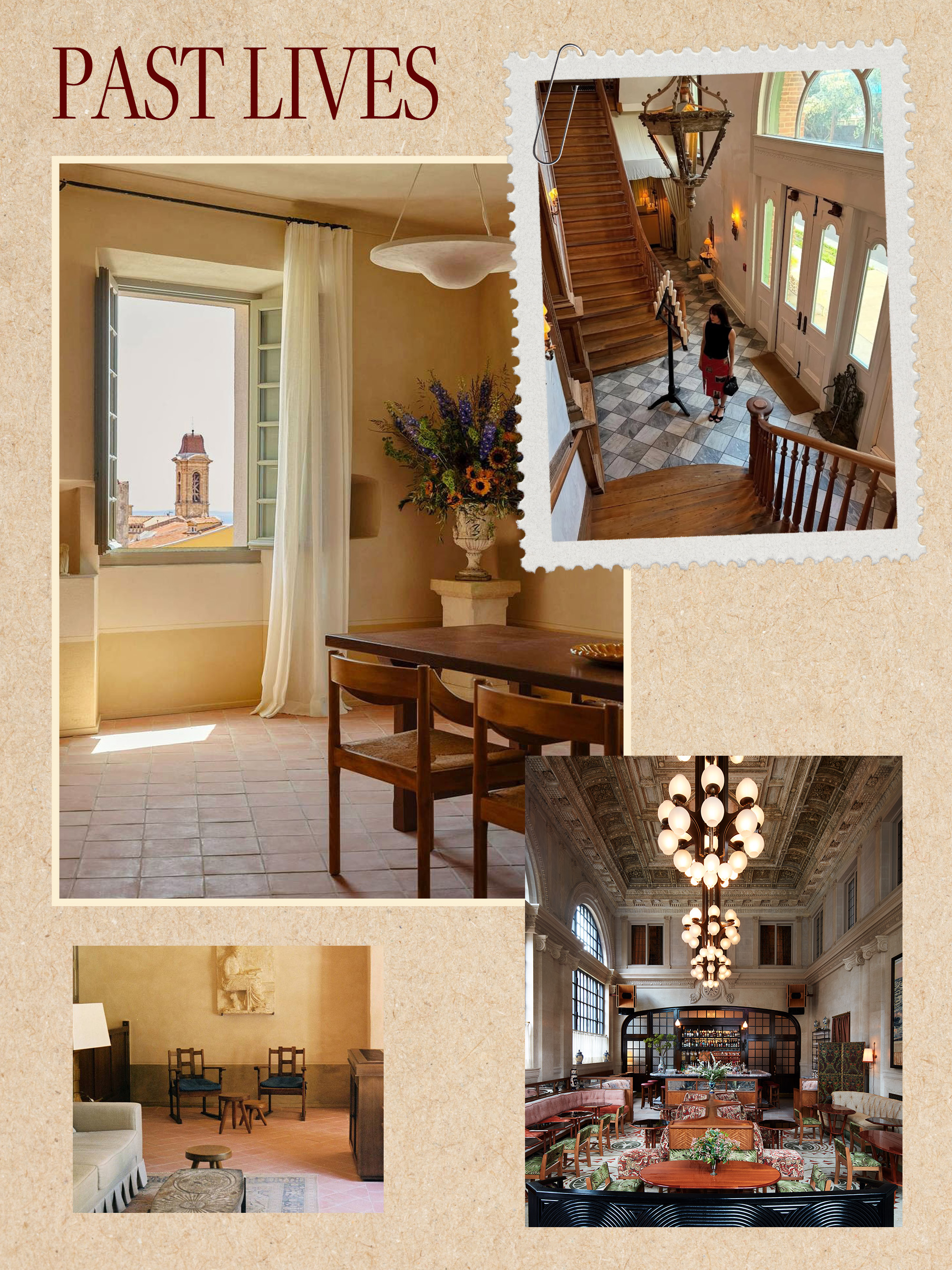 a collage of hotel and influencer imagery featuring the biggest travel trends of 2026