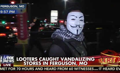 Ferguson protester breaks Fox News camera on live television