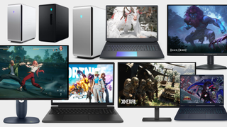 A collage of Alienware products