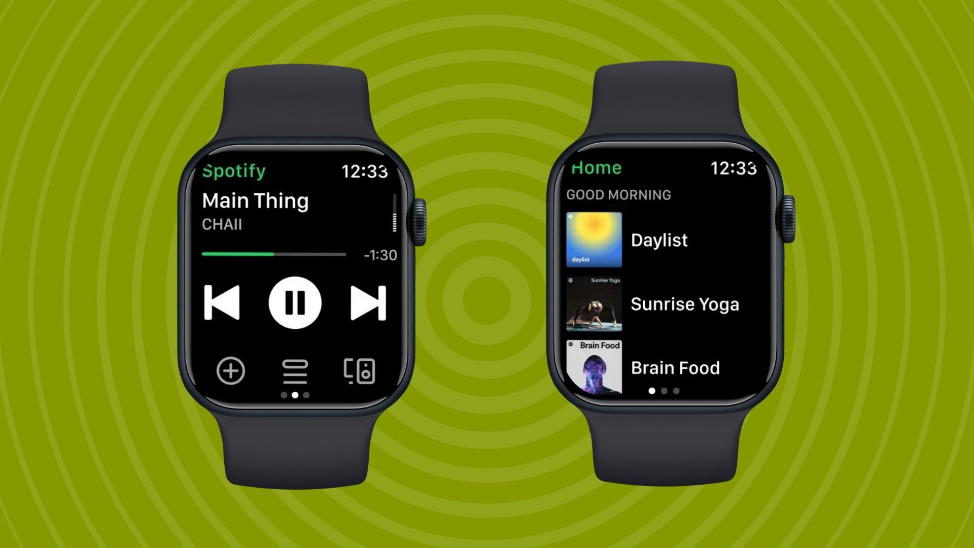 spotify on apple watch