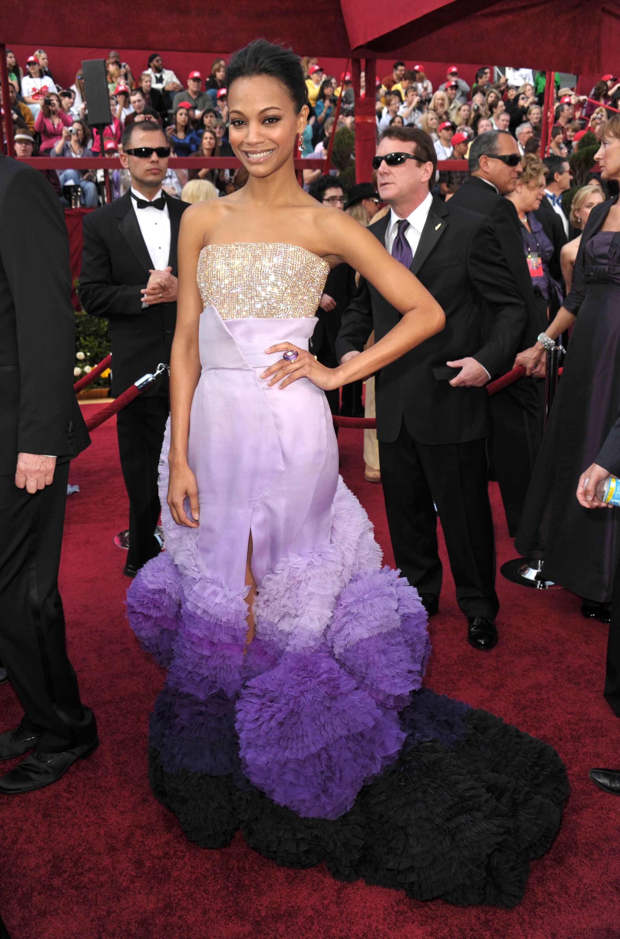purple - zoe saldana