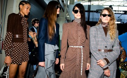 Backstage at Michael Kors S/S 2020