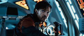 Cassian Andor in the cockpit of a TIE Avenger in Star Wars: Andor season 2