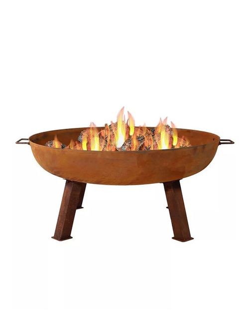 Sunnydaze Decor Cast Iron Rustic Fire Pit Bowl 