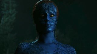 Mystique watching Logan in X-2.