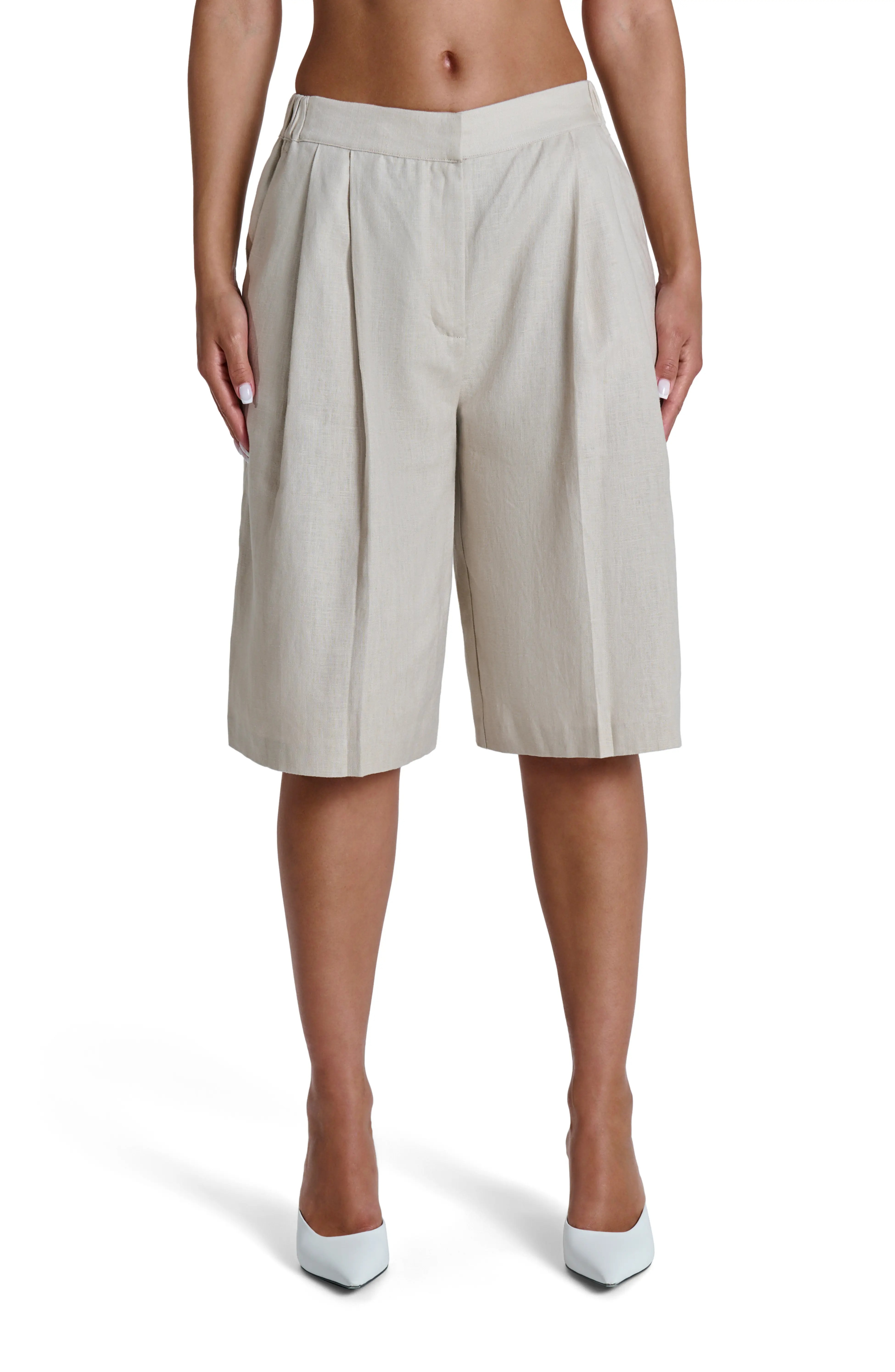Naked Wardrobe, Linen Suiting Shorts