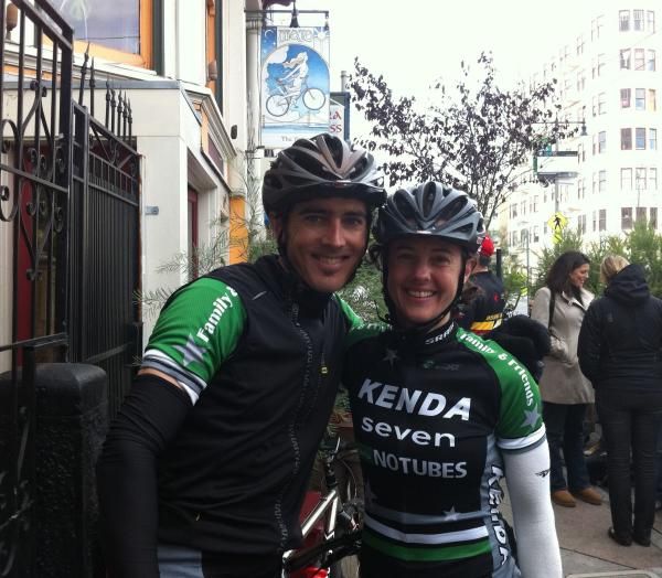Mike Broderick and Mary McConneloug in San Francisco after the SSCXWC qualifying tour