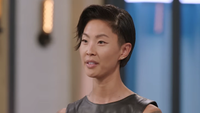 Close-up of Kristen Kish in sleeveless top hosting Top Chef Season 23